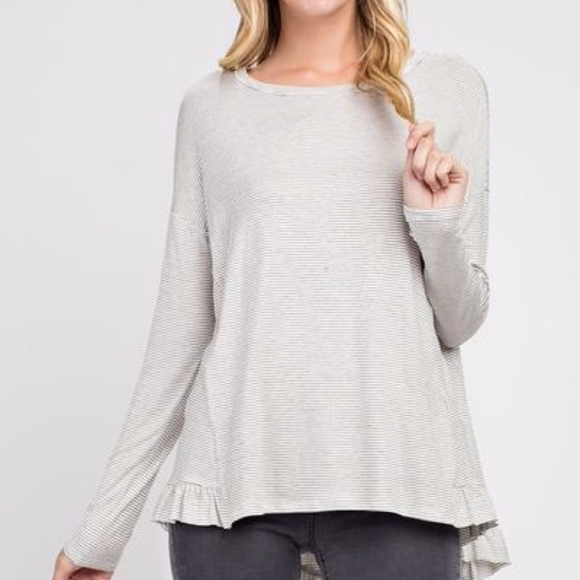 Ruffled High Low Tunic - Picture 2 of 3